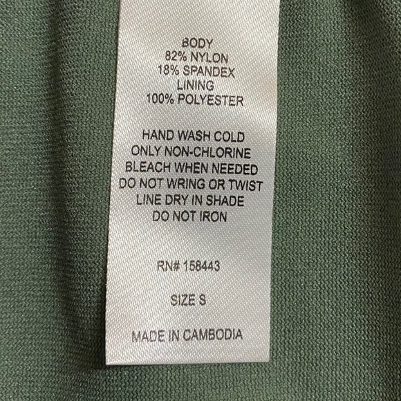 Hula Honey Olive Green Jungle Tropical Print Hipster Bikini Bottom Juniors Small - Picture 6 of 15